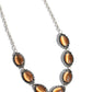Framed in France - Orange Necklace