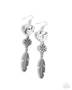 Free-Spirited Fame - White Earring
