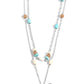 Free-Spirited Flutter - Blue Necklace