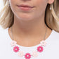 Frenetic Florals - Pink Necklace