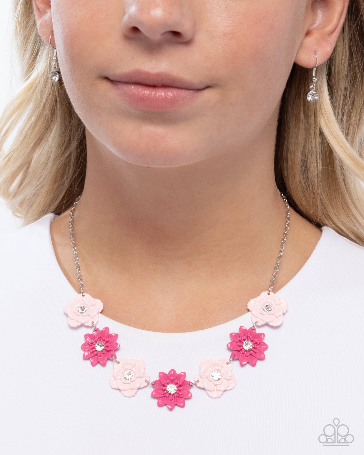 Frenetic Florals - Pink Necklace