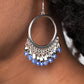 Fringe Fanfare - Blue Earring