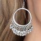 Fringe Fanfare - Silver Earring