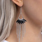 Fringe Feature - Black Earring