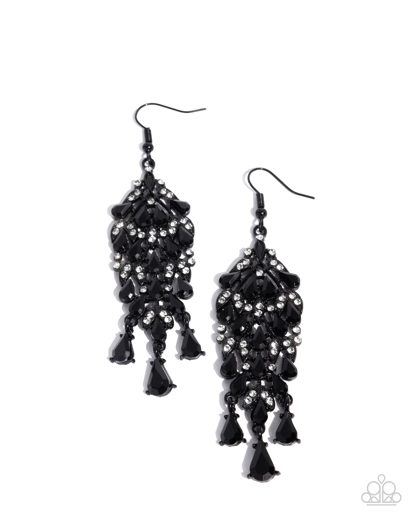 Fringe Film - Black Earring