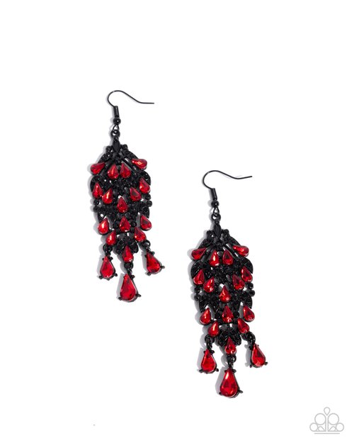 Fringe Film - Red Earring
