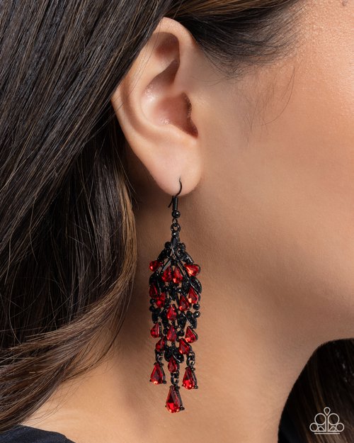 Fringe Film - Red Earring