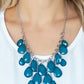 Front Row Flamboyance - Blue Necklace