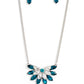 Frosted Florescence - Blue Necklace