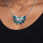 Frosted Florescence - Blue Necklace