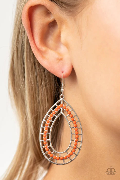Fruity Fiesta - Orange Earring