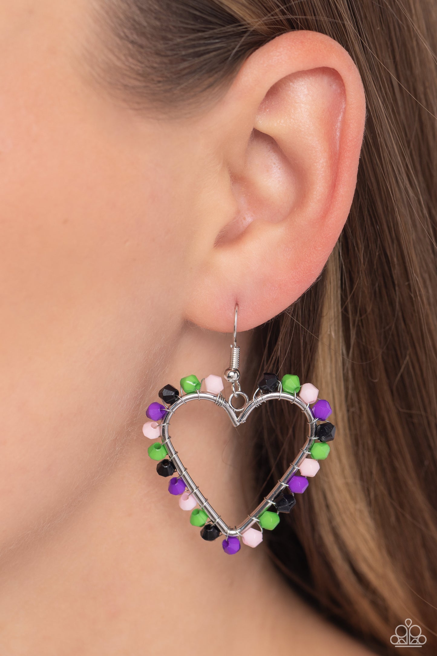 Fun-Loving Fashion - Black Earring