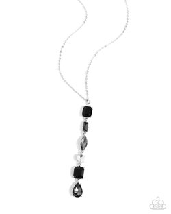 Gallery Gala - Black Necklace and Cascading Class - Black Earring - Complete Look