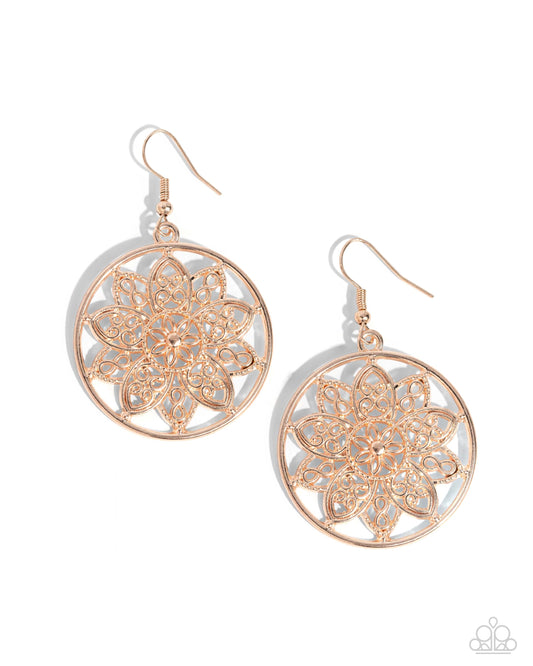 Garden Allure - Rose Gold Earring