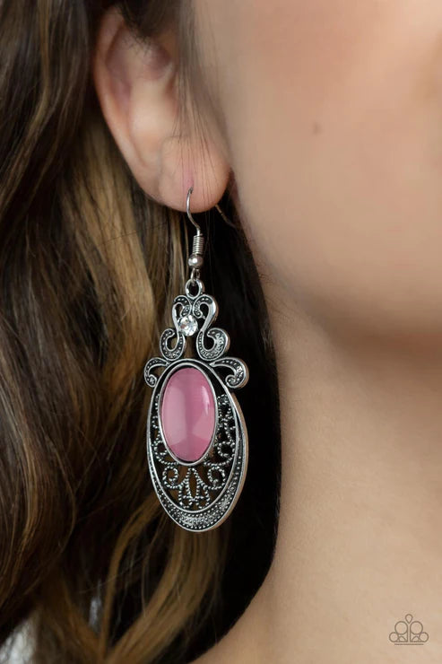 Garden Gondola Ride - Pink Earring