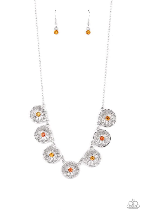 Garden Greetings - Orange Necklace