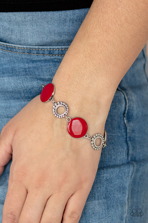 Garden Regalia - Red Bracelet