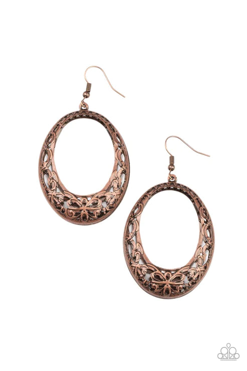 Gardenista Grandeur - Copper Earring