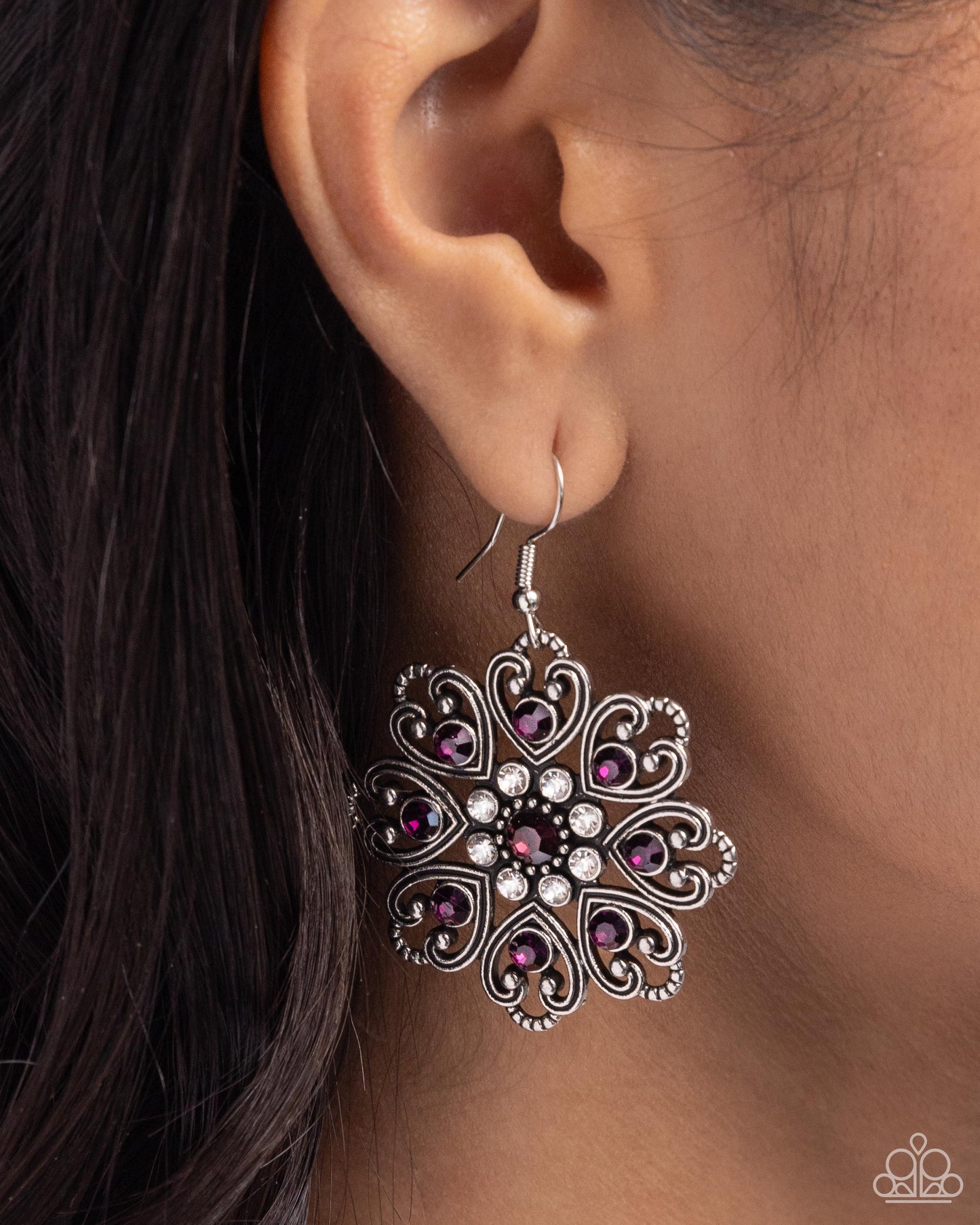 Garden of Love - Purple Earring