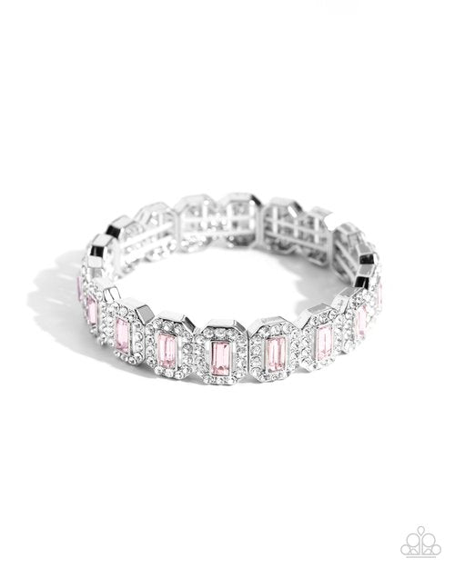 Gasp-Worthy Glitter - Pink Bracelet