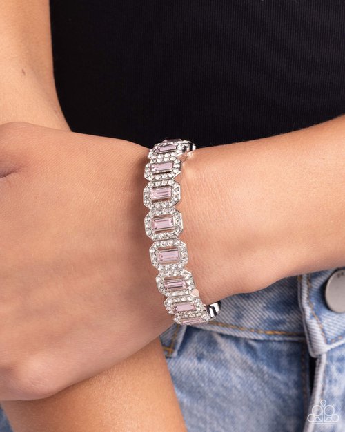 Gasp-Worthy Glitter - Pink Bracelet