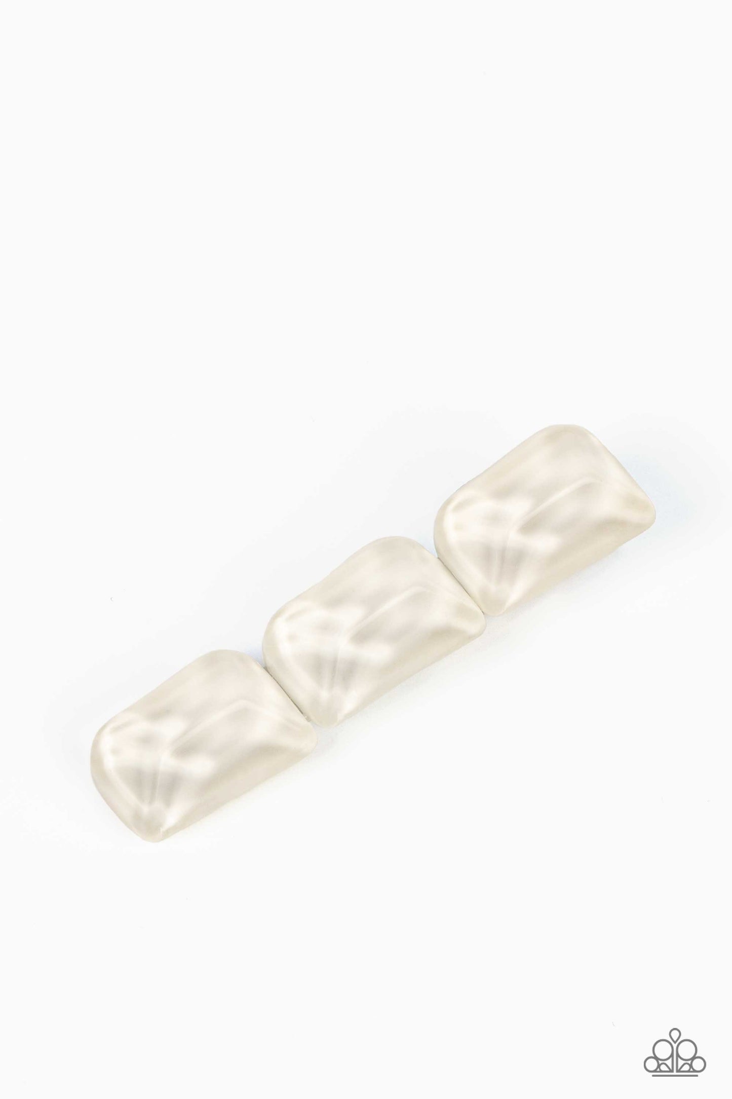 Gemstone Glimmer - White Hair Clip