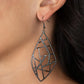 Geo Grid - Black Earring