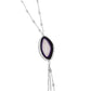 Geode Gamble - Purple Necklace