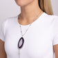 Geode Gamble - Purple Necklace