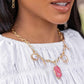 Geode Glam - Pink Necklace