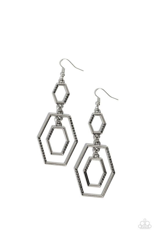 Geometric Maven - Silver Earring