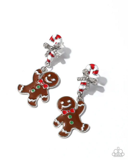 Gingerbread Man - Multi - Earring
