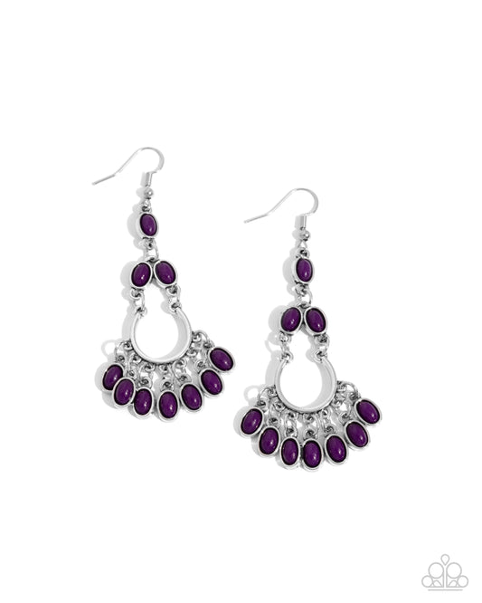 Girly Girl Getup - Purple Earring