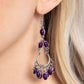 Girly Girl Getup - Purple Earring