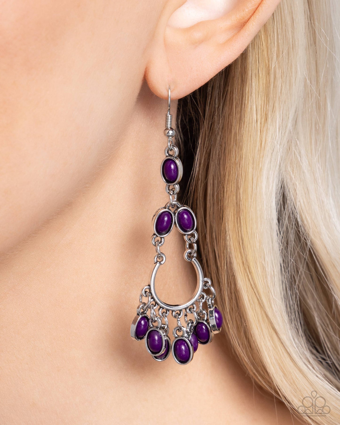 Girly Girl Getup - Purple Earring
