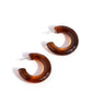 Glassy GAZE - Brown Earring