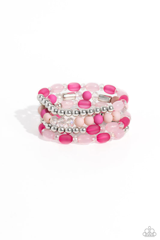 Glassy Gait - Pink Bracelet