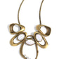 Gleaming Gala - Brass Necklace