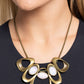 Gleaming Gala - Brass Necklace