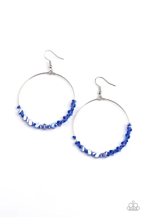 Glimmering Go-Getter - Blue Earring