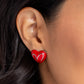 Glimmering Love - Red Earring