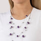 Glistening Gamut - Purple Necklace