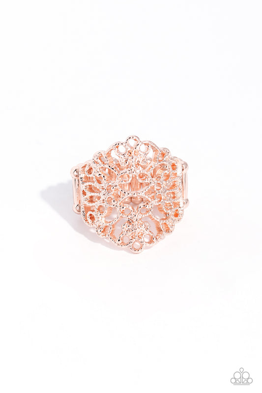 Glistening Gentry - Rose Gold Ring