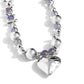 Glistening Gossip - Purple Necklace