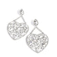 Glittery Gait - White Earring