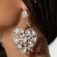 Glittery Gait - White Earring