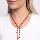 Glittery Getaway - Red Necklace