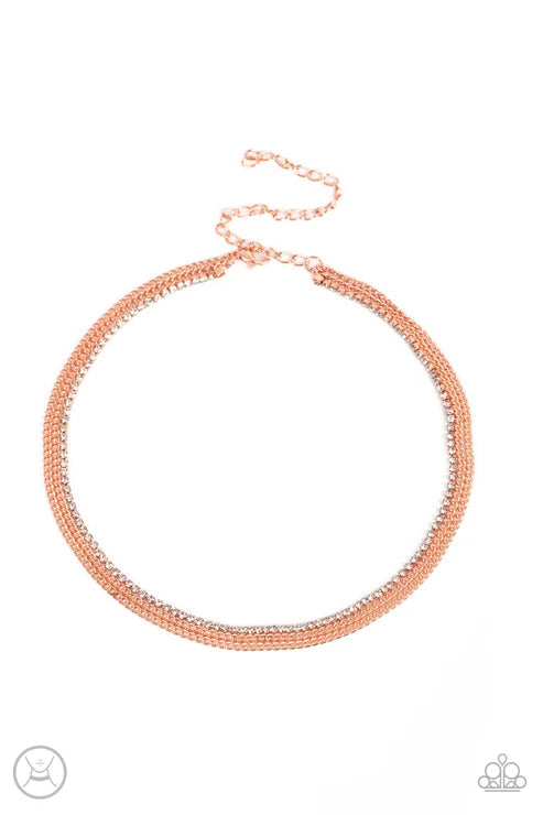Glitzy Gusto - Copper Necklace
