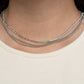 Glitzy Gusto - White Necklace