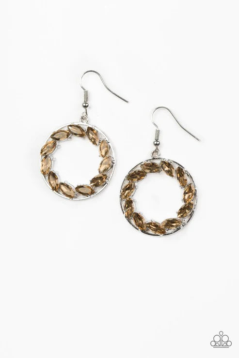 Global Glow - Brown Earring